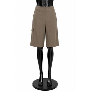 Tail Tech Womens Activewear Golf Crops Capris Size 16 Brown Poly Knit Stretch